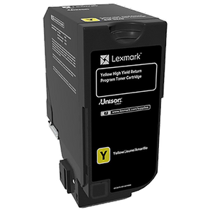 Lexmark 84C1HY0 High Yield Yellow Return Program Toner Cartridge (16,000 Yield)