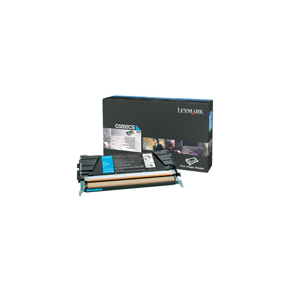 Lexmark C5202CS Cyan Toner Cartridge (1,500 Yield)