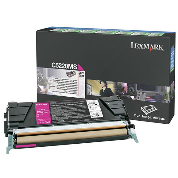 Lexmark C5220MS Magenta Return Program Toner Cartridge (3,000 Yield)