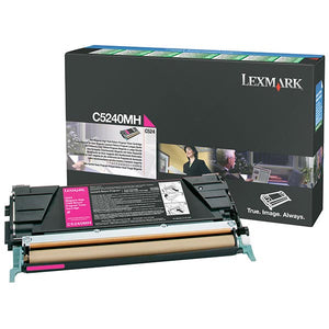 Lexmark C5240MH High Yield Magenta Return Program Toner Cartridge (5,000 Yield)