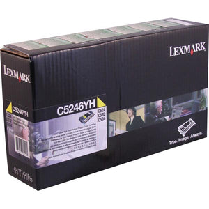 Lexmark C5246YH High Yield Yellow Return Program Toner Cartridge for US Government (5,000 Yield) (TAA Compliant Version of C5240YH)