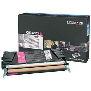 Lexmark C5346MX Extra High Yield Magenta Return Program Toner Cartridge for US Government (7,000 Yield) (TAA Compliant Version of C5342MX)