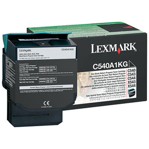 Lexmark C540A1KG Black Return Program Toner Cartridge (1,000 Yield)