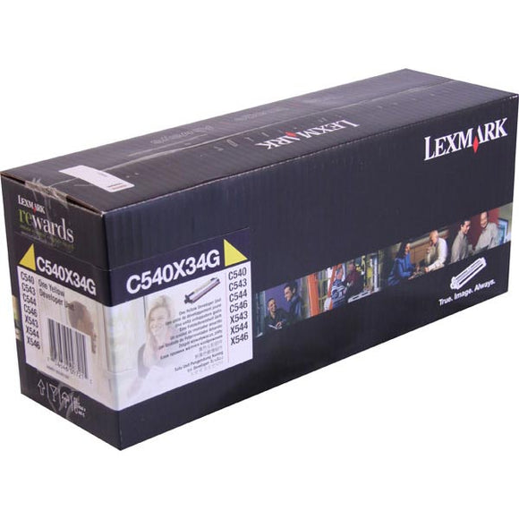 Lexmark C540X34G Yellow Developer Unit (30,000 Yield)