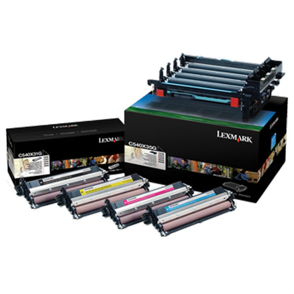 Lexmark C540X74G Black and Color Imaging Kit (Includes Photoconductor Unit and 1 Each Photodeveloper Unit for C/M/Y/K) (30,000 Yield) - Technology Inks Pro, LLC.