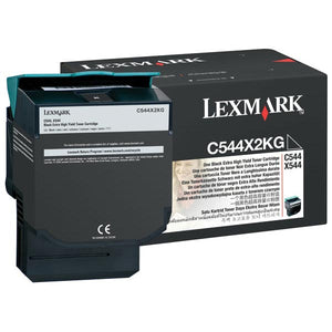 Lexmark C544X2KG Extra High Yield Black Toner Cartridge (6,000 Yield)