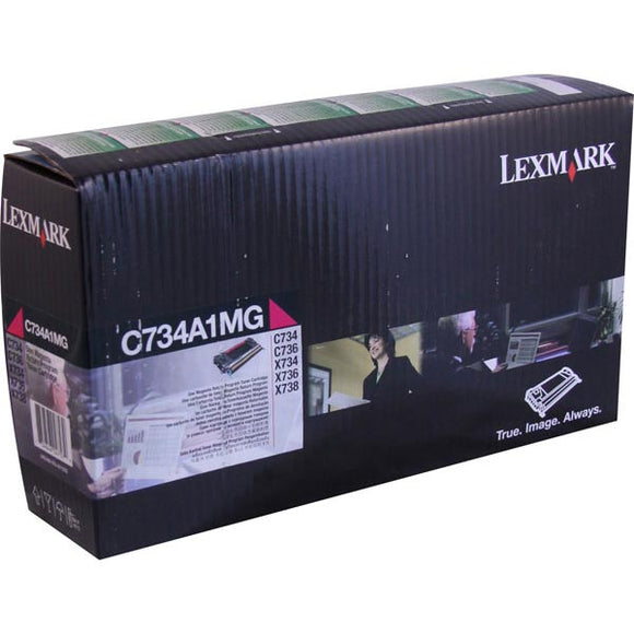 Lexmark C734A1MG Magenta Return Program Toner Cartridge (6,000 Yield)