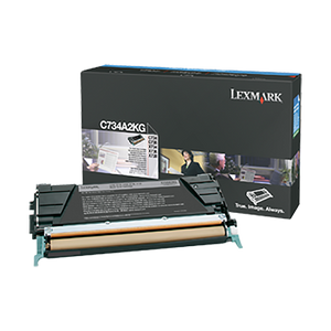 Lexmark C734A2KG Black Toner Cartridge (8,000 Yield)