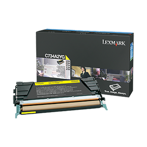 Lexmark C734A2YG Yellow Toner Cartridge (6,000 Yield)