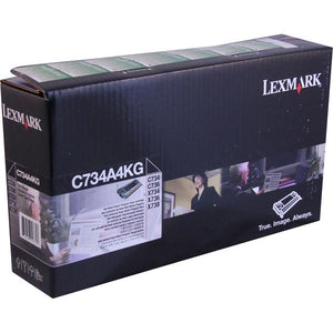 Lexmark C734A4KG Black Return Program Toner Cartridge for US Government (8,000 Yield) (TAA Compliant Version of C734A1KG)