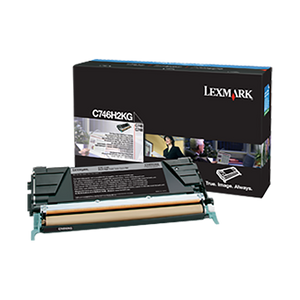 Lexmark C746H2KG High Yield Black Toner Cartridge (12,000 Yield) (For Use in Model C746/C748)