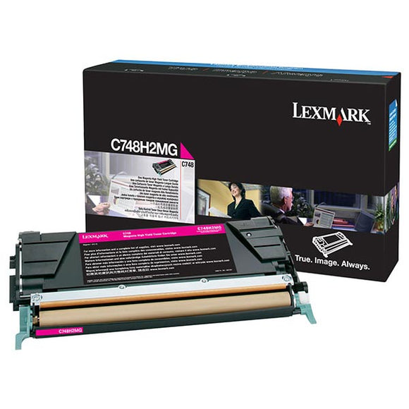 Lexmark C748H2MG High Yield Magenta Toner Cartridge (10,000 Yield) (For Use in Model C748 Only)