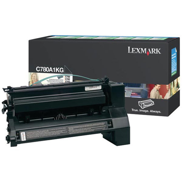 Lexmark C780A1KG Black Return Program Toner Cartridge (6,000 Yield)