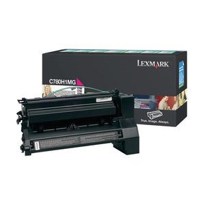 Lexmark C780H1MG High Yield Magenta Return Program Toner Cartridge (10,000 Yield)