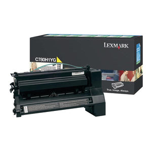 Lexmark C780H1YG High Yield Yellow Return Program Toner Cartridge (10,000 Yield)