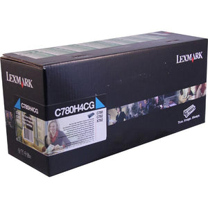 Lexmark C780H4CG High Yield Cyan Return Program Toner Cartridge for US Government (10,000 Yield) (TAA Compliant Version of C780H1CG)