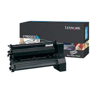 Lexmark C782X2CG Extra High Yield Cyan Toner Cartridge (15,000 Yield)