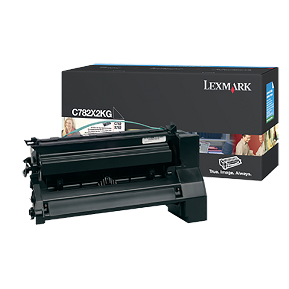 Lexmark C782X2KG Extra High Yield Black Toner Cartridge (15,000 Yield)