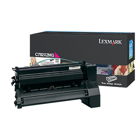 Lexmark C782X2MG Extra High Yield Magenta Toner Cartridge (15,000 Yield)