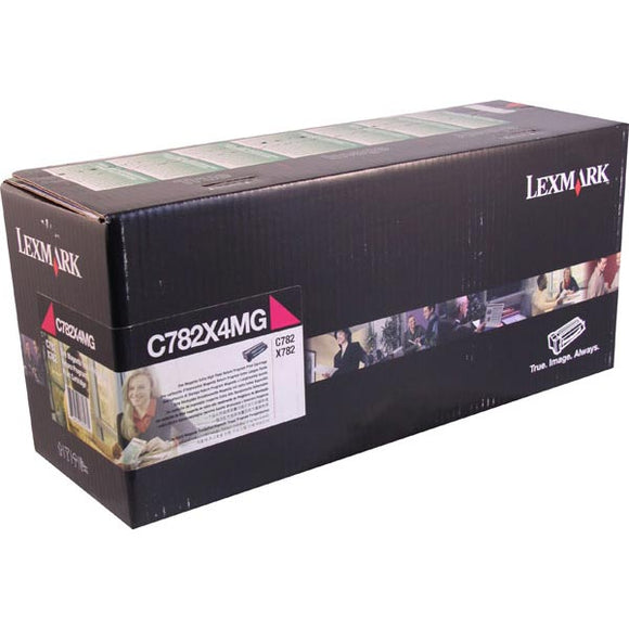 Lexmark C782X4MG Extra High Yield Magenta Return Program Toner Cartridge for US Government (15,000 Yield) (TAA Compliant Version of C782X1MG)