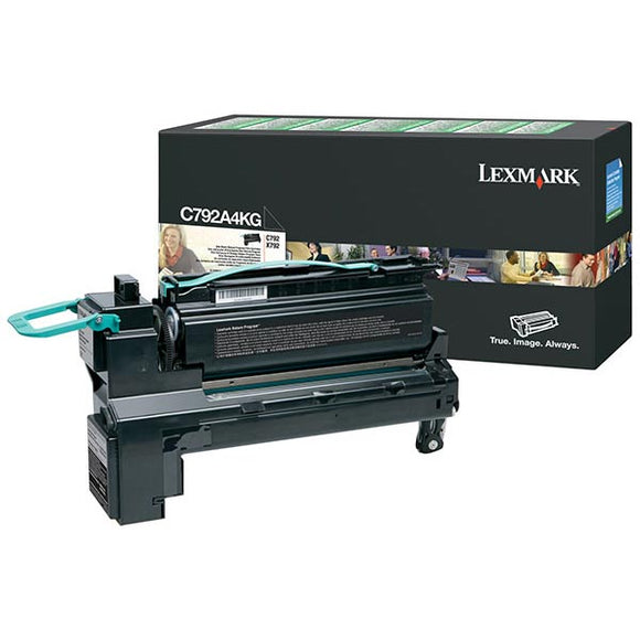 Lexmark C792A4KG Return Program Black Toner Cartridge for US Government (6,000 Yield) (TAA Compliant Version of C792A1KG)