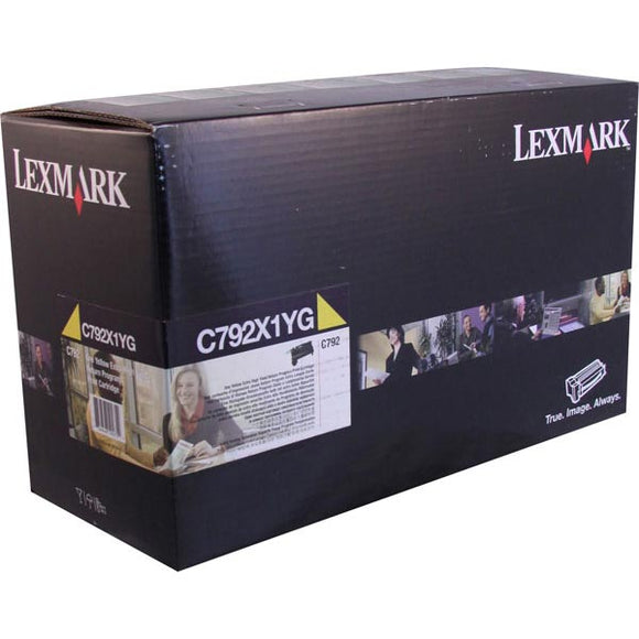 Lexmark C792X1YG Extra High Yield Yellow Return Program Toner Cartridge (20,000 Yield)