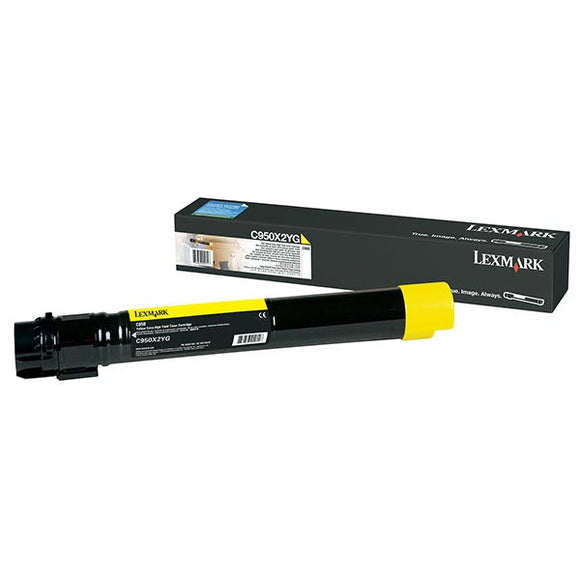 Lexmark C950X2YG High Yield Yellow Toner Cartridge (22,000 Yield)