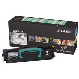 Lexmark E250A11A Return Program Toner Cartridge (3,500 Yield)