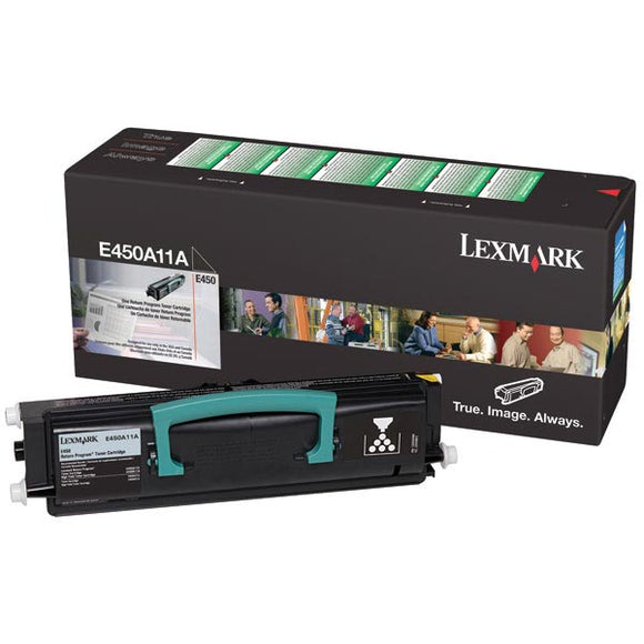 Lexmark E450A11A Return Program Toner Cartridge (6,000 Yield)