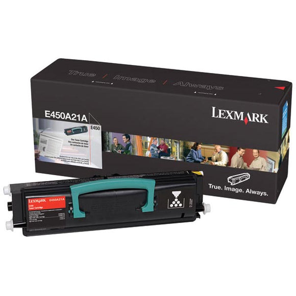 Lexmark E450A21A Toner Cartridge (6,000 Yield)