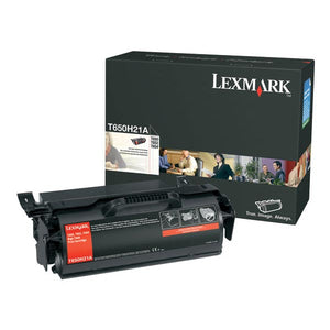 Lexmark T650H21A High Yield Toner Cartridge (25,000 Yield)