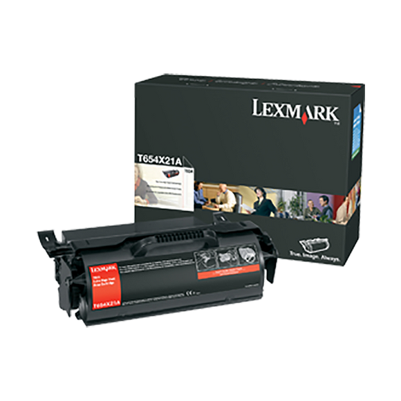 Lexmark T654X21A Extra High Yield Toner Cartridge (36,000 Yield)