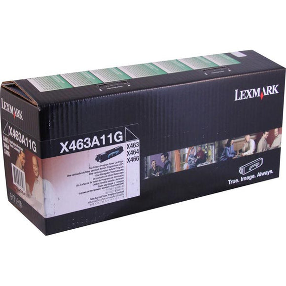 Lexmark X463A11G Return Program Toner Cartridge (3,500 Yield)