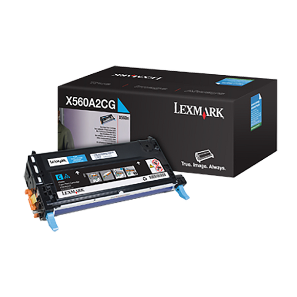 Lexmark X560A2CG Cyan Toner Cartridge (4,000 Yield)