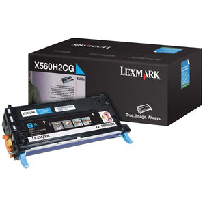 Lexmark X560H2CG High Yield Cyan Toner Cartridge (10,000 Yield)