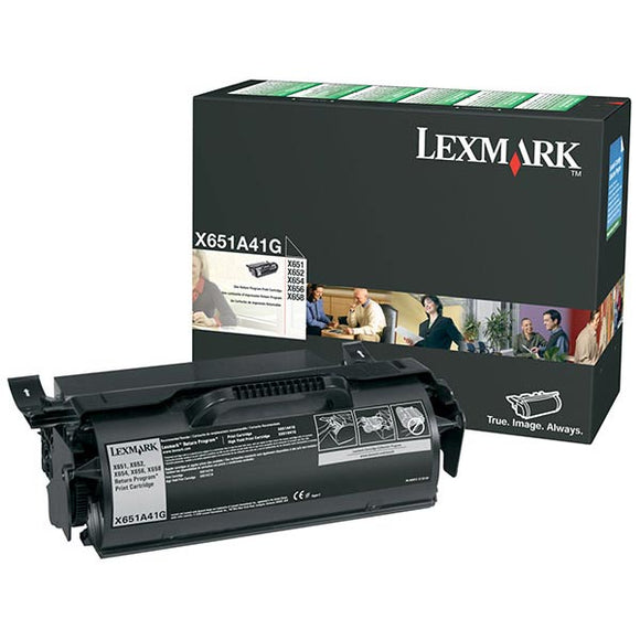 Lexmark X651A41G Return Program Toner Cartridge for US Government (7,000 Yield) (TAA Compliant Version of X651A11A)