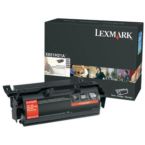Lexmark X651H21A High Yield Toner Cartridge (25,000 Yield)