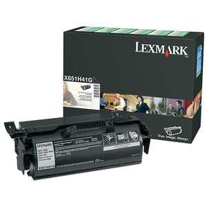 Lexmark X651H41G High Yield Return Program Toner Cartridge for US Government (25,000 Yield) (TAA Compliant Version of X651H11A)
