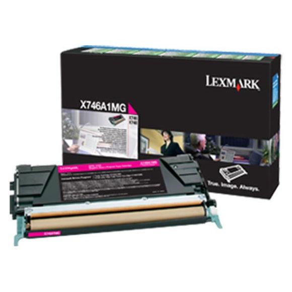 Lexmark X746A1MG Magenta Return Program Toner Cartridge (7,000 Yield)