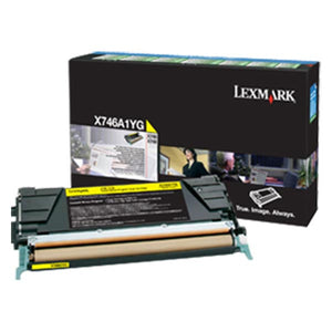 Lexmark X746A1YG Yellow Return Program Toner Cartridge (7,000 Yield)