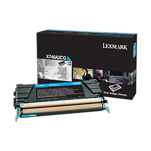 Lexmark X746A2CG Cyan Toner Cartridge (7,000 Yield) (For Use in Model X746/X748)