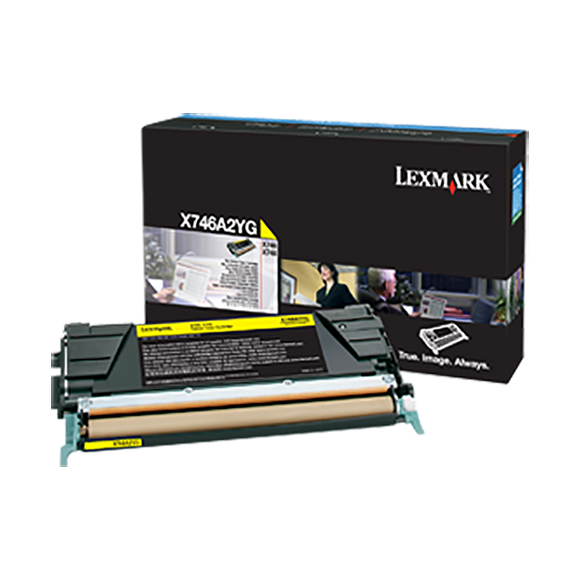 Lexmark X746A2YG ellow Toner Cartridge (7,000 Yield) (For Use in Model X746/X748)