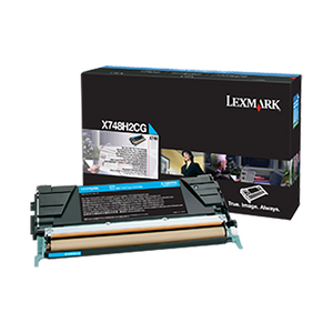 Lexmark X748H2CG High Yield Cyan Toner Cartridge (10,000 Yield) (For Use in Model X748)