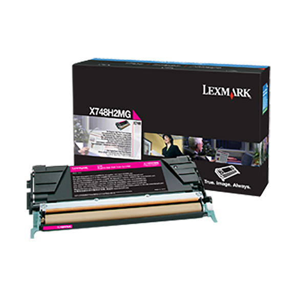 Lexmark X748H2MG High Yield Magenta Toner Cartridge (10,000 Yield) (For Use in Model X748)