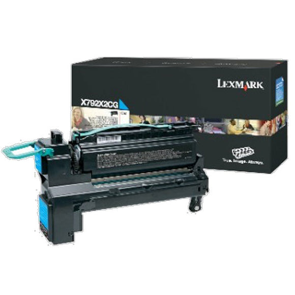 Lexmark X792X2CG Extra High Yield Cyan Toner Cartridge (20,000 Yield) (For Use in Model X792/XS796)