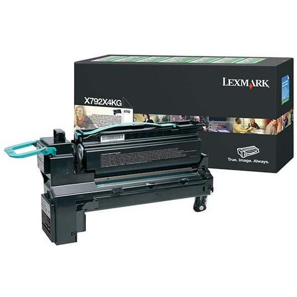 Lexmark X792X4KG Extra High Yield Black Return Program Toner Cartridge for US Government (20,000 Yield) (TAA Compliant Version of X792X1KG) (For Use in Model X792)