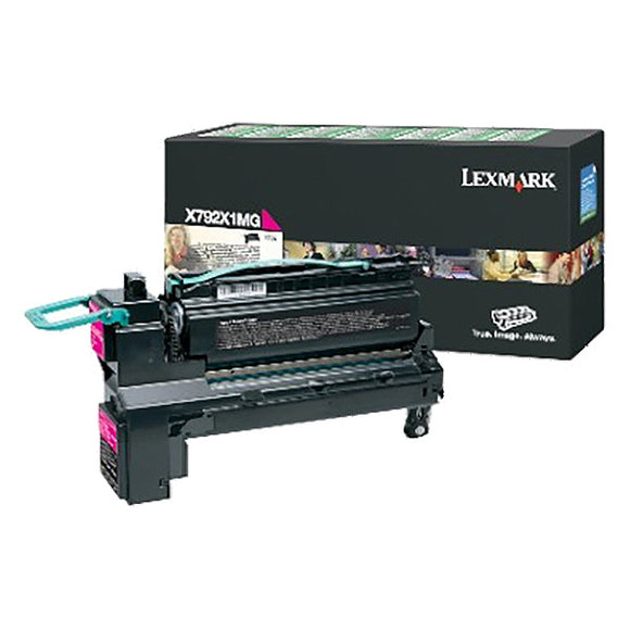 Lexmark X792X6MG Extra High Yield Magenta Return Program Toner Cartridge (20,000 Yield)