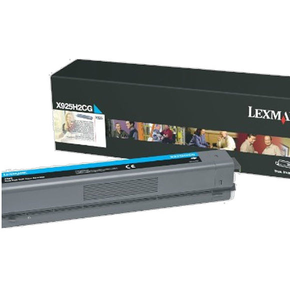 Lexmark X925H2CG High Yield Cyan Toner Cartridge (7,500 Yield) (For Use in Model X925)