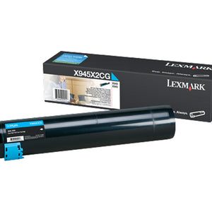 Lexmark X945X2CG High Yield Cyan Toner Cartridge (22,000 Yield)