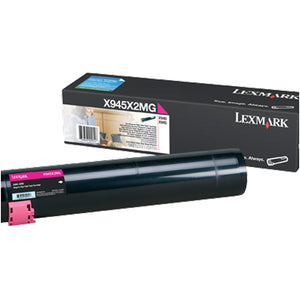 Lexmark X945X2MG High Yield Magenta Toner Cartridge (22,000 Yield)